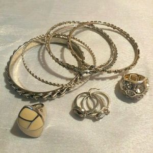 5 bracelets and 5 rings